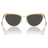 Sunglasses, Oval shape, SK7017, Gold tone by SWAROVSKI