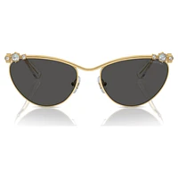 Sunglasses, Oval shape, SK7017, Gold tone by SWAROVSKI