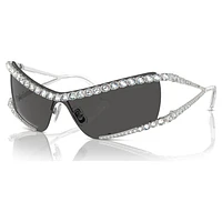 Sunglasses, Mask, Gray by SWAROVSKI