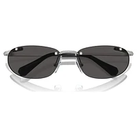 Sunglasses, Oval shape, Black by SWAROVSKI