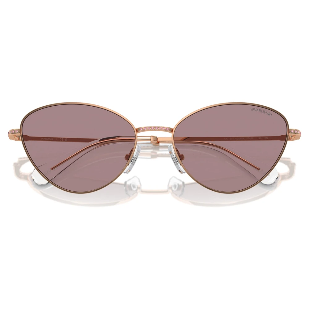 Sunglasses, Cat-Eye shape, SK7014, Purple by SWAROVSKI