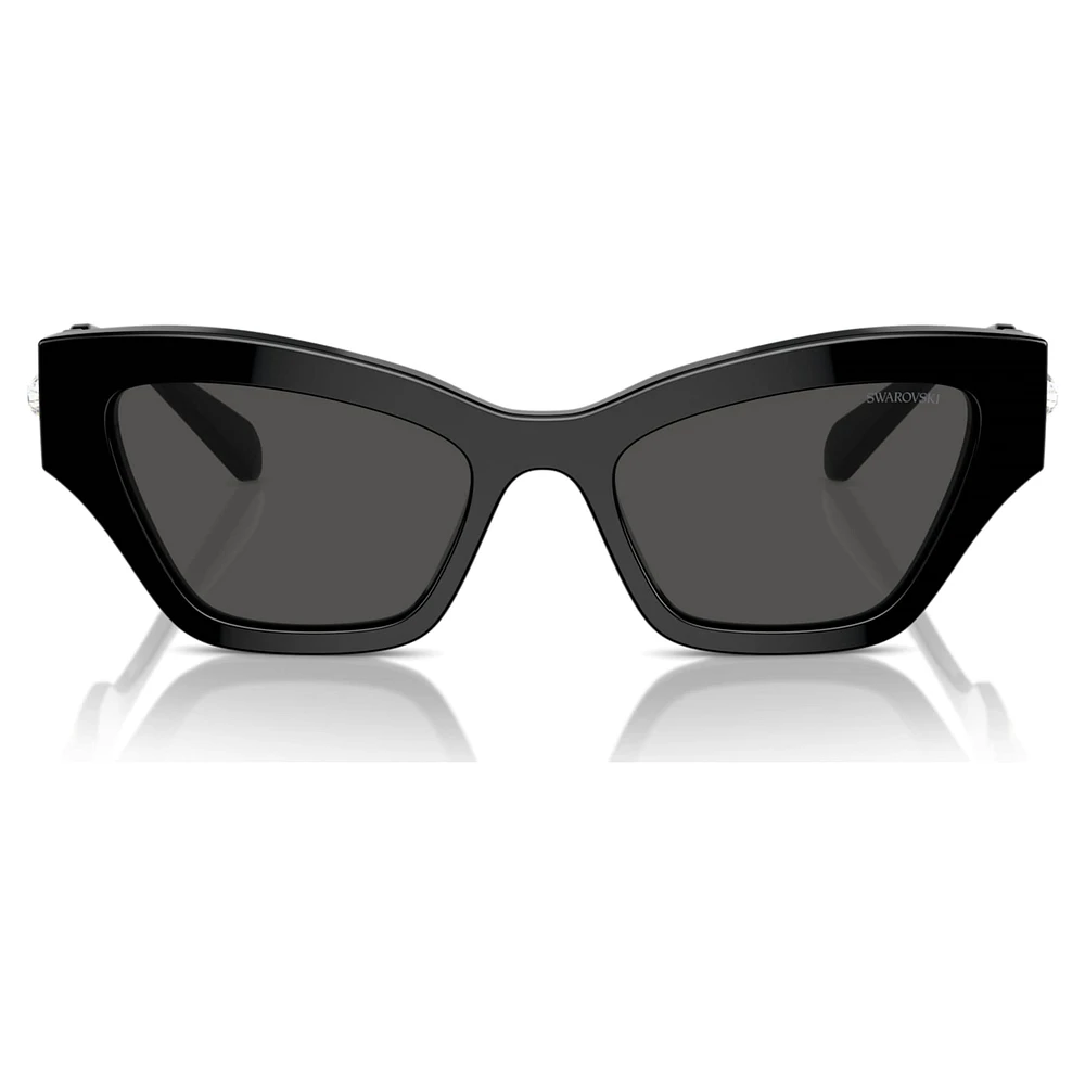 Sunglasses, Cat-eye shape, Black by SWAROVSKI