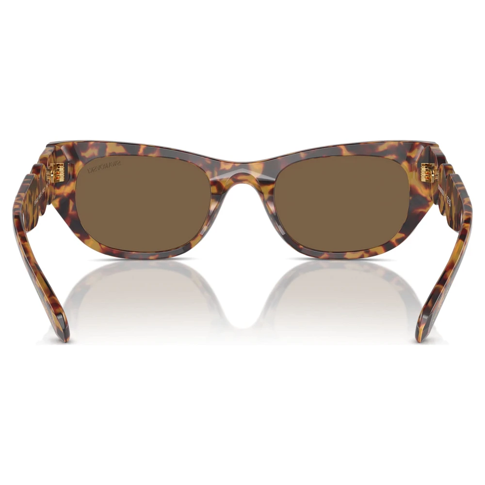 Sunglasses, Oval shape, SK6022, Brown by SWAROVSKI