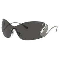 Sunglasses, Mask, Swan, SK7020, Gray by SWAROVSKI