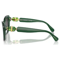 Sunglasses, Square shape, SK6018, Green by SWAROVSKI