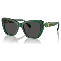 Sunglasses, Square shape, SK6018, Green by SWAROVSKI