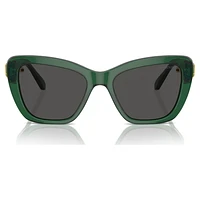 Sunglasses, Square shape, SK6018, Green by SWAROVSKI