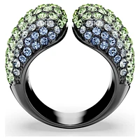 Sublima cocktail ring, Round cut, Multicolored, Ruthenium plated by SWAROVSKI