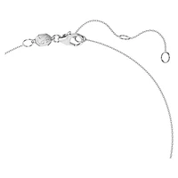 Eternity solitaire pendant, Lab-grown diamonds 1 ct tw, Round shape, 14K white gold by SWAROVSKI