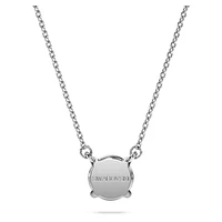 Eternity solitaire pendant, Lab-grown diamonds 1 ct tw, Round shape, 14K white gold by SWAROVSKI