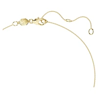 Eternity solitaire pendant, Lab-grown diamonds 1 ct tw, Round shape, 14K yellow gold by SWAROVSKI