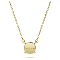 Eternity solitaire pendant, Lab-grown diamonds 1 ct tw, Round shape, 14K yellow gold by SWAROVSKI