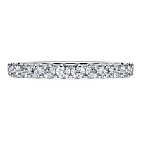 Eternity band ring, Lab-grown diamonds 0.5 ct tw, Round shape, 14K white gold by SWAROVSKI