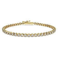 Eternity Tennis bracelet, Lab-grown diamonds ct tw, Round shape