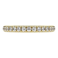 Eternity band ring, Lab-grown diamonds 0.4 ct tw, Round shape, 14K yellow gold by SWAROVSKI