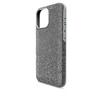 High smartphone case, iPhone® 16 Pro Max, Silver Tone by SWAROVSKI