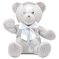 Build-A-Bear Birthstone Bear, Collectible featuring Swarovski® crystals, Teddy bear, April, Silver Tone by SWAROVSKI