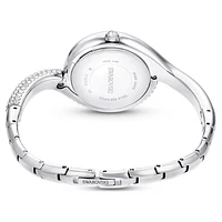 Dextera asymmetric watch, Swiss Made, Metal bracelet, Silver Tone, Stainless steel by SWAROVSKI