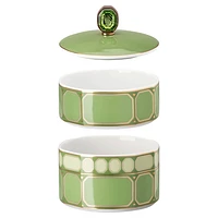 Signum box, Porcelain, Small, Green by SWAROVSKI