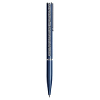 Shimmer ballpoint pen, Blue, Blue lacquered, Chrome plated by SWAROVSKI