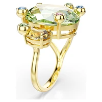 Gema open ring, Mixed cuts, Multicolored, Gold-tone plated by SWAROVSKI