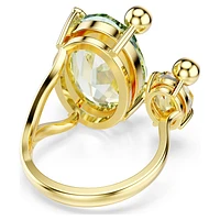 Gema open ring, Mixed cuts, Multicolored, Gold-tone plated by SWAROVSKI