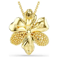 Idyllia pendant and brooch, Mixed cuts, Pavé, Flower, Multicolored, Gold-tone plated by SWAROVSKI