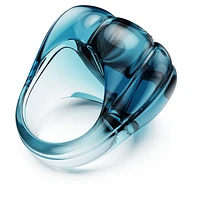 Dulcis cocktail ring, Heart cut, Pavé, Heart, Blue by SWAROVSKI