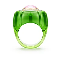 Dulcis cocktail ring, Cushion cut, Pavé, Multicoloured by SWAROVSKI