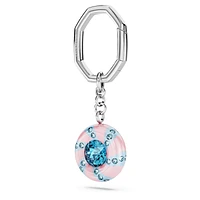 Key ring, Round cut, Multicolored, Rhodium plated by SWAROVSKI
