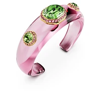 Dulcis cuff, Mixed cuts, Multicolored, Gold-tone plated by SWAROVSKI