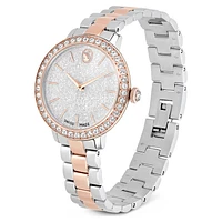 Matrix 3-link watch, Swiss Made, Metal bracelet, Silver Tone