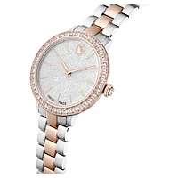 Matrix 3-link watch, Swiss Made, Metal bracelet, Silver Tone