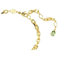 Idyllia bracelet, Mixed cuts, Flower, Multicolored, Gold-tone plated by SWAROVSKI