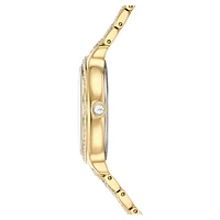 Imber watch, Swiss Made, Metal bracelet, Gold tone, Gold-tone finish by SWAROVSKI