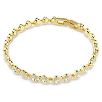 Una Angelic set, Round cut, White, Gold-tone plated by SWAROVSKI