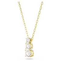 Stilla Attract pendant, Round cut, White