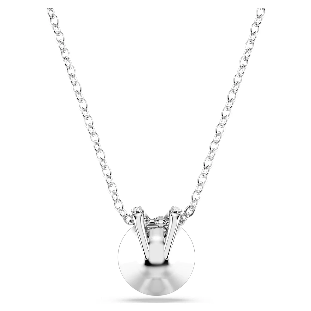 Bella V pendant, Round cut, Pink