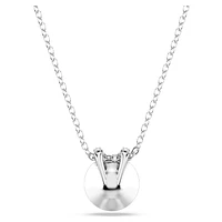 Bella V pendant, Round cut, Pink