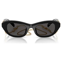 Sunglasses, Pillow shape, Black by SWAROVSKI