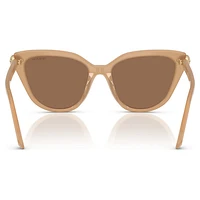 Sunglasses, Cat-Eye shape, Beige by SWAROVSKI