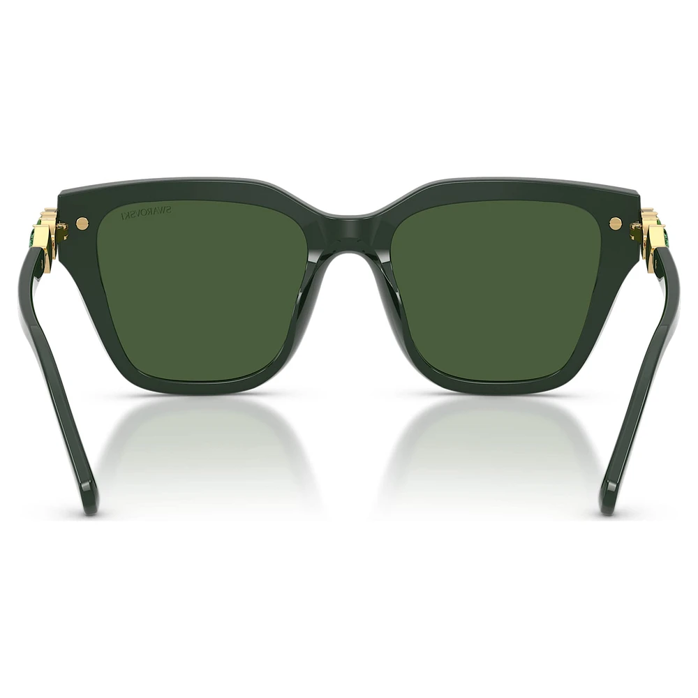 Sunglasses, Square shape, Green by SWAROVSKI