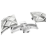 Curiosa bangle watch, Crystal bracelet, Silver tone, Stainless steel by SWAROVSKI