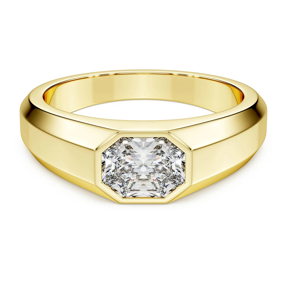 Octagon band ring, Lab-grown diamonds 1.0 ct tw, shape
