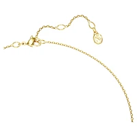 Octagon pendant, Lab-grown diamonds 1.0 ct tw, Octagon shape, 14K yellow gold by SWAROVSKI