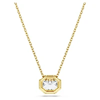 Octagon pendant, Lab-grown diamonds 1.0 ct tw, Octagon shape, 14K yellow gold by SWAROVSKI