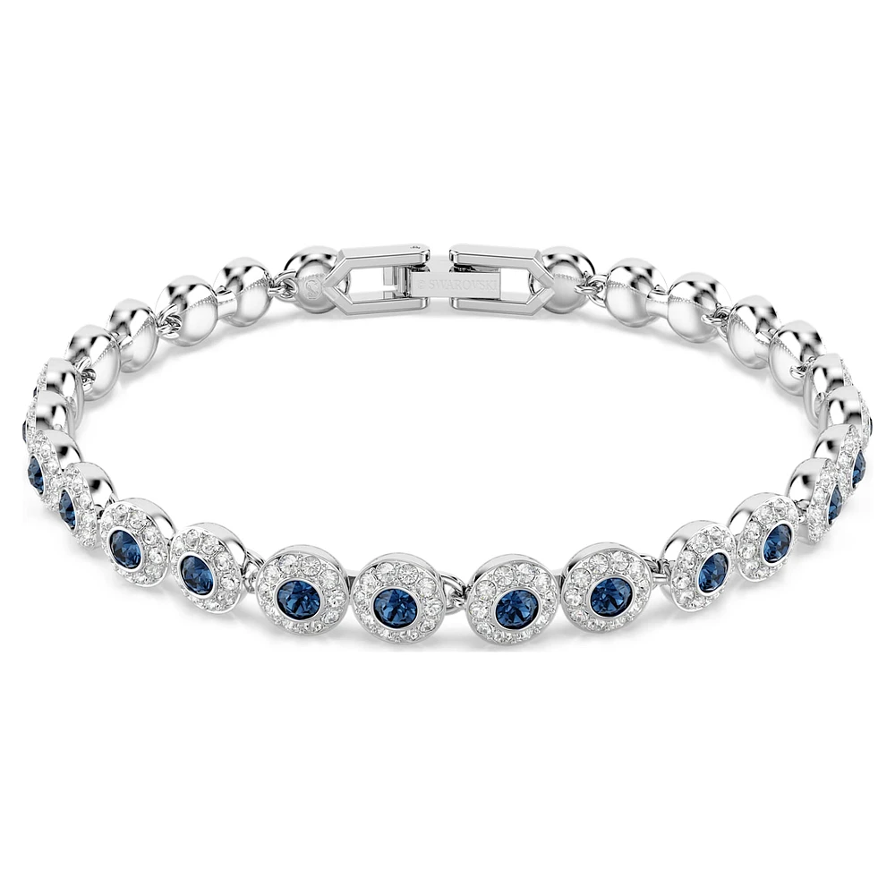 Una Angelic Tennis bracelet, Round cut, Blue