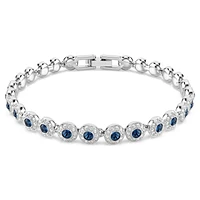 Una Angelic Tennis bracelet, Round cut, Blue