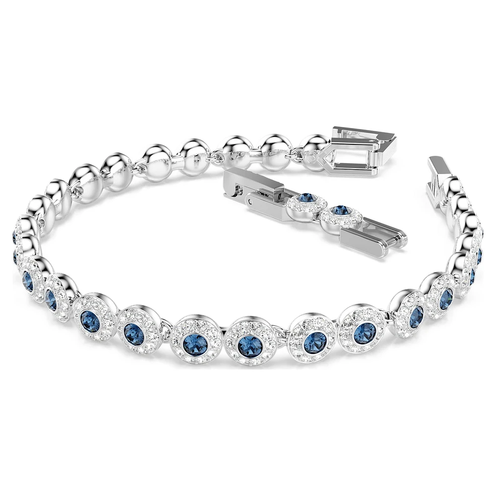 Una Angelic Tennis bracelet, Round cut, Blue