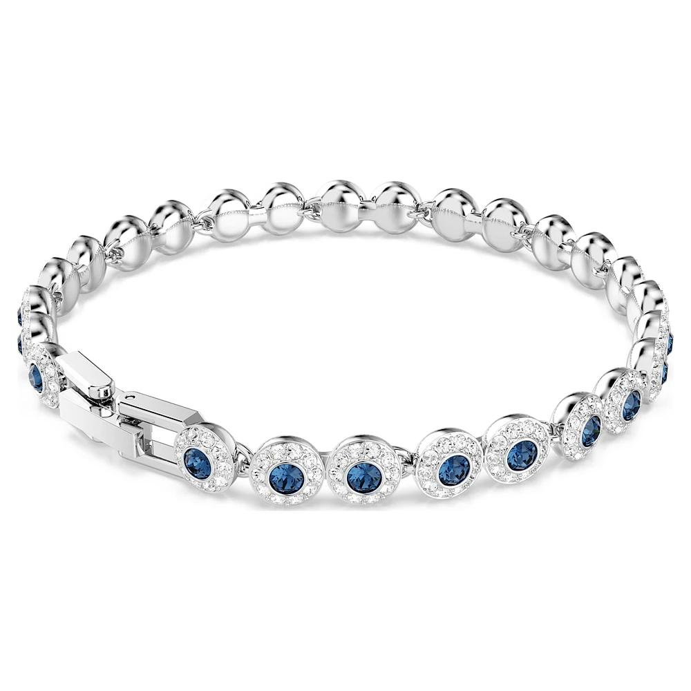Una Angelic Tennis bracelet, Round cut, Blue